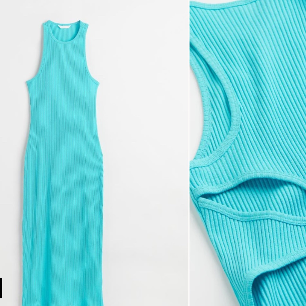 H&M Ribbed Cutout Dress